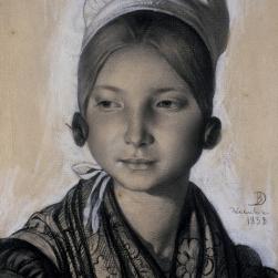 Portrait d'une jeune arlésienne anonyme.